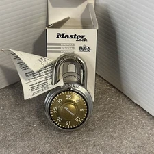 1-Master Lock 1520 block guard Locker Lock Padlock Gold Free shipping