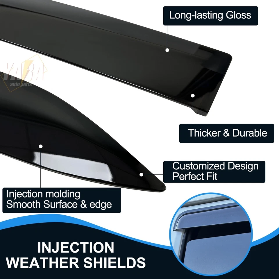 Injection Weather Shields Weathershield window visors suitable for ASX 2010-2025 - Image 2 of 4