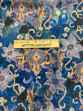 P & B TEXTILES  Xanadu Collection Blue Floral