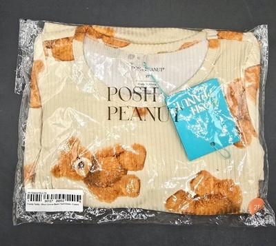 Posh Peanut Freddy Teddy Short Sleeve Basic Twirl Dress 2T NEW NWT 