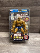 2002 TOY BIZ MARVEL LEGENDS SERIES II 2 THE THING with COMIC BOOK & WALL DISPLAY
