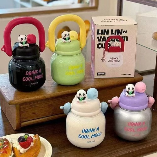 Large Capacity Insulated Water Bottle Office Double Drink Cup Student - Picture 8 of 16