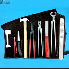 Heavy Duty Professional Horse Care Farrier Tool Kit Hoof Clincher Nipper RASP CE