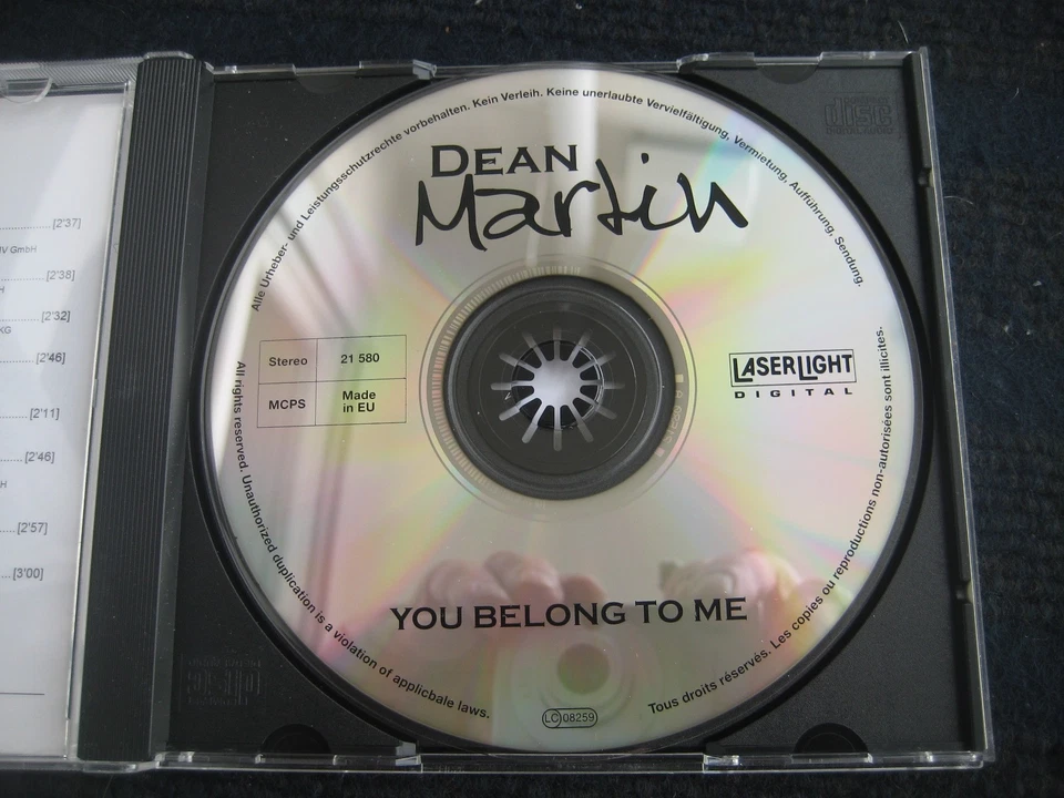 CD DEAN MARTIN You belong to me Neuwertig Best of Greatest Hits - Bild 2 von 4