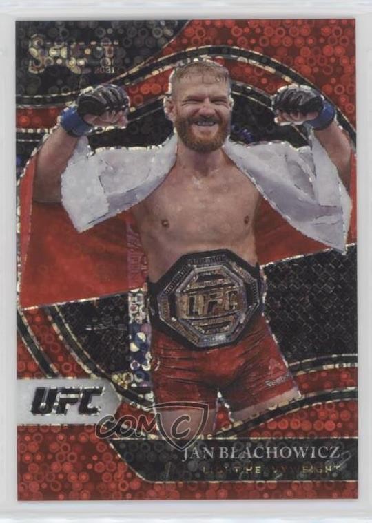 2021 Panini Select UFC Octagonside Red Disco Prizm /199 Jan Blachowicz #225 0b5q