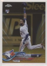 2018 Topps Chrome Gold Refractor 19/50 Richard Urena #43 fm0