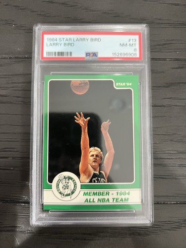 1984 Star 13 Larry Bird PSA 8 Boston Celtics Champions