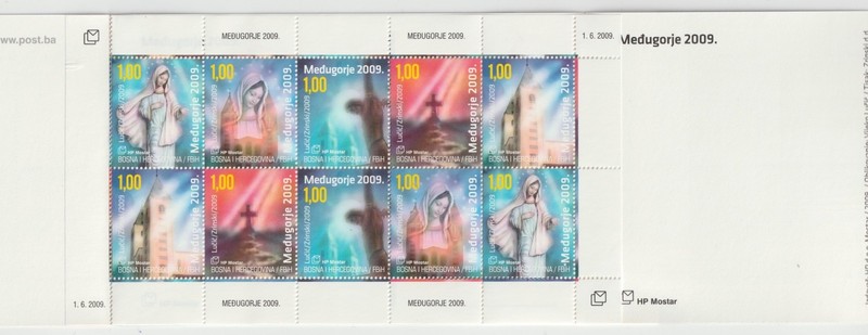 BOSNIA (CROAT) 217f BOOKLET. SCV 12.00. FACE VALUE $6.00