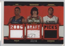 2006 Triple Threads Relic Combos 31/36 Rodney Carney Adam Morrison Rudy Gay 2d8