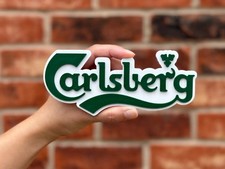 Carlsberg Beer Logo Sign 3D Raised Lettering ...