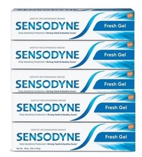 Sensodyne Toothpaste Fresh Gel for daily sensitivity protection 150 gm x 5 