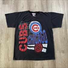 Vintage 90s Chicago Cubs Apex One T-Shirt Single Stitched Mens Medium