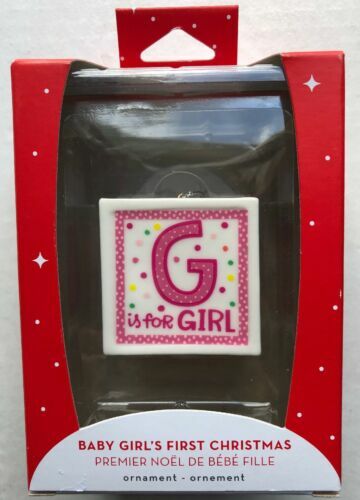 baby girl first christmas ornament 2018