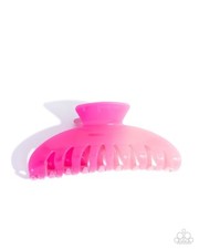 Paparazzi Faded Fantasy - Pink - Ombre' Motif - Claw Hair Clip 4 1/2" x 2 1/4"