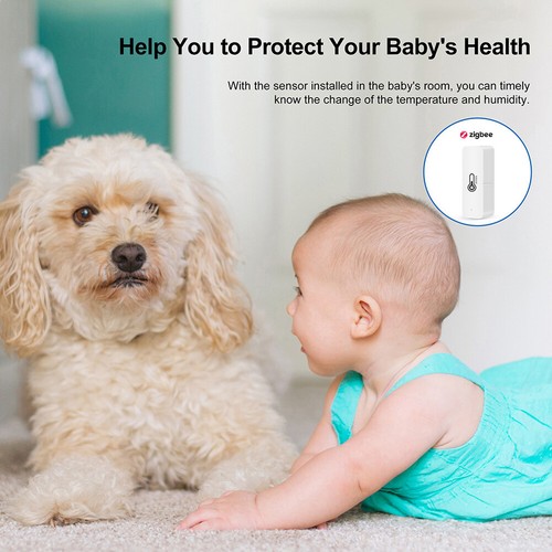 Tuya ZigBee Temperature Humidity Sensors Indoor Detector APP Real- V4S7 - Picture 2 of 12