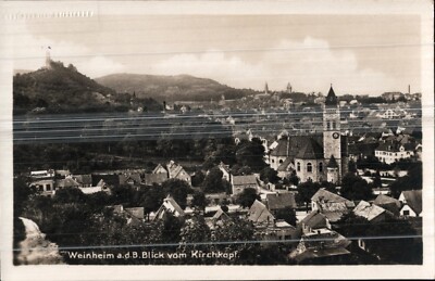 Weinheim a.d.B. Blick vom Kirchkopf