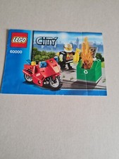 LEGO Bauanleitung 60000 Feuerwehr Motorrad