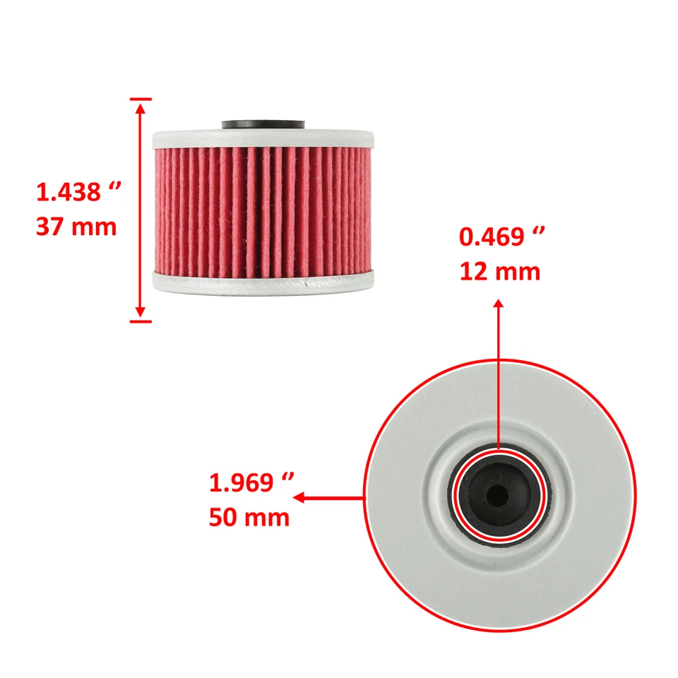 Filtro de aire y aceite Caltric para Honda Big Red 250 ATC250ES 1985-1987 17254-HA0-000 Foto 3 de 4