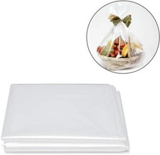 LARGE Cellophane Hamper Bag & Pull Bow DIY BOUQUET Wedding Birthday Gift Wrap