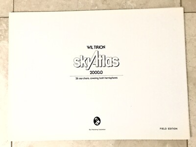 Wil Tirion Sky Atlas Loose Non-Laminated Field Ed 1st Printing 1981 (INCOMPLETE)