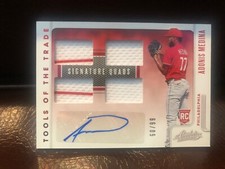 2021 Absolute Tools of the Trade Signature Quads Numbered 60/99 Adonis Medina #R