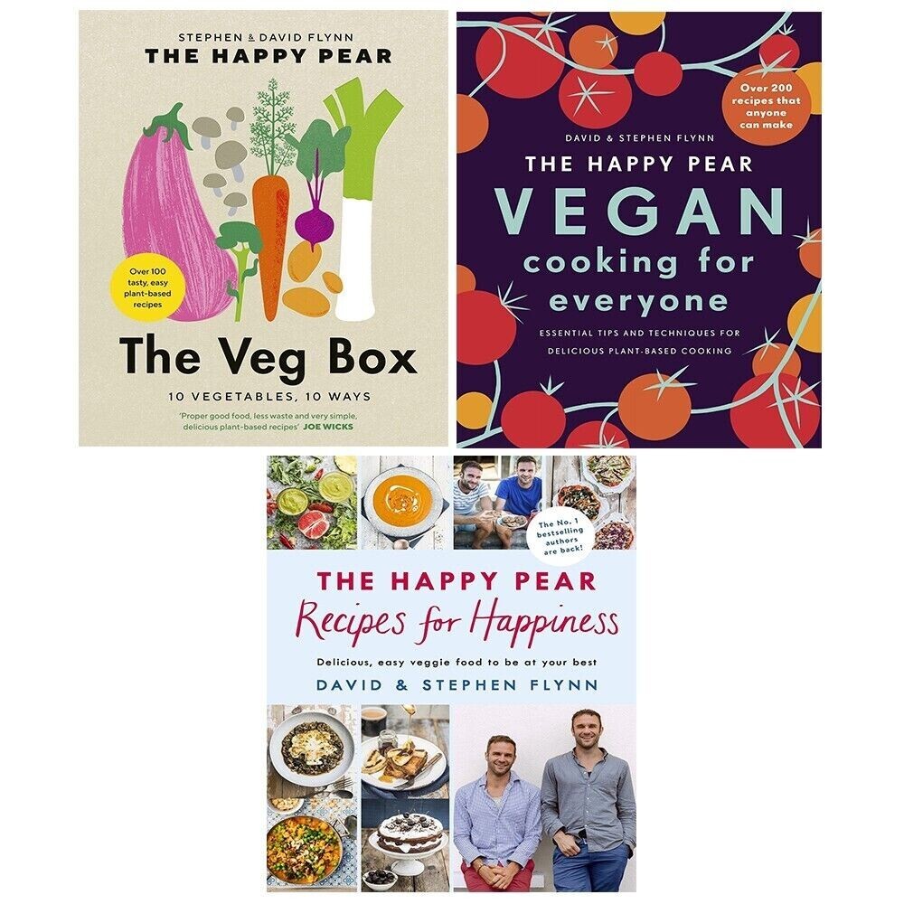The Happy Pear 3 Books Collection Set by David Flynn, Stephen Flynn Veg Box