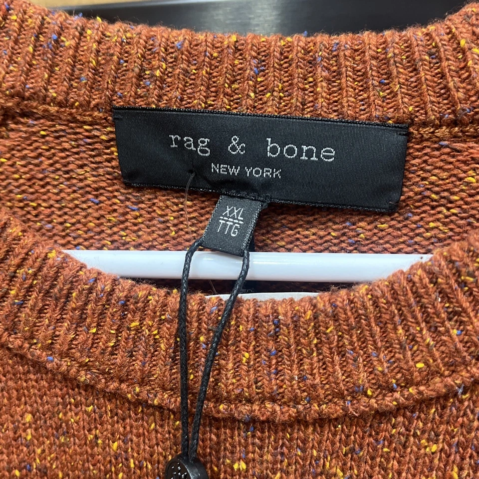 Rag & Bone Donegal Silk Blend Harlow Crew Neck Men's Pullover Sweater XXL NWT - Image 3 of 4