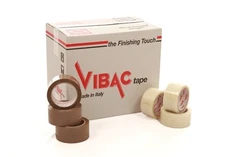Vibac #425 (Clear) or #426 (Tan) Hot Melt Packing Tape [ 108 Cases ] - FREE S/H