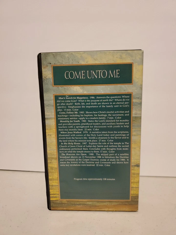 Come Unto Me, Come, Follow Me Latter-Day Saints (VHS 1990) Hard Case Mormon - Image 2 of 3
