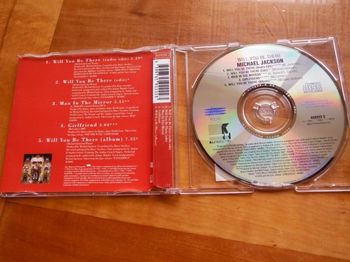 MICHAEL JACKSON 1991 WILL YOU BE THERE AU MINT PROMOTIONAL CD PLASTIC COVER - Picture 2 of 3