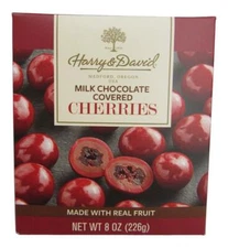 Harry and David Milk Chocolate Covered Cherries 8 Ounce Sweet Treat Gift