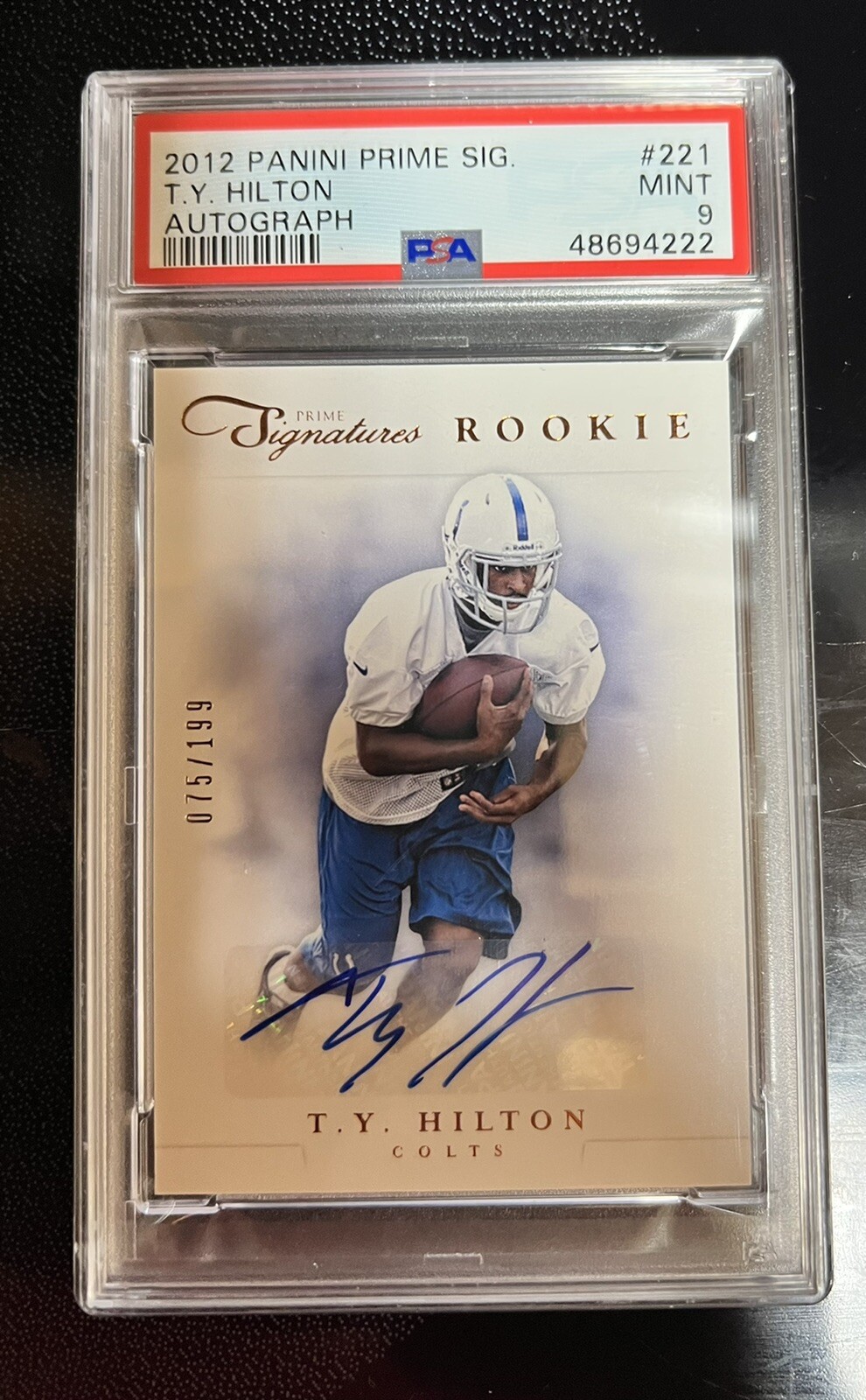TY Hilton Panini Prime Signatures #221 Autograph