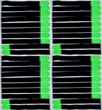 40x Hook and Loop Cable Ties Eyelet 50cm x 50mm Neon Green Hook and Loop Cable Hook and Loop
