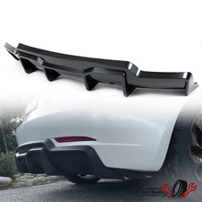 For Tesla Model 3 2017-2023 Black Rear Bumper Lip Diffuser Kit W/ Hardware