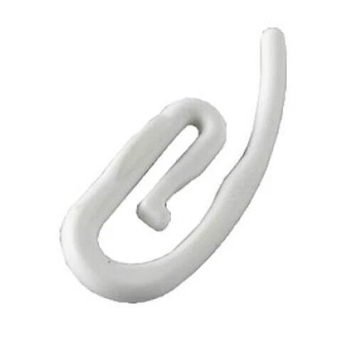 25 Ganci per Tenda Tendine Curtain Hooks White Bianco Italia Gancio Swish - Immagine 4 di 4