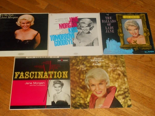 JANE MORGAN lot 5x LP in my style GOLD kiss tomorrow goodbye FASCINATION ballads