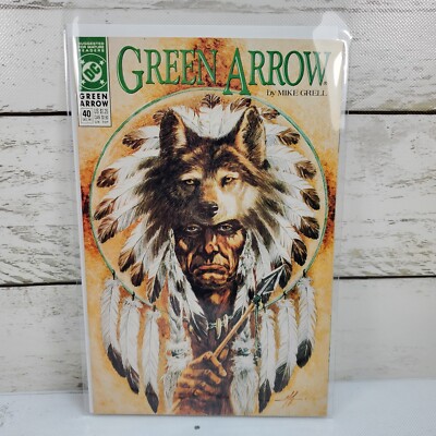 DC Comics Green Arrow #40 1990 Vintage Comic Book Sleeved And Boarded