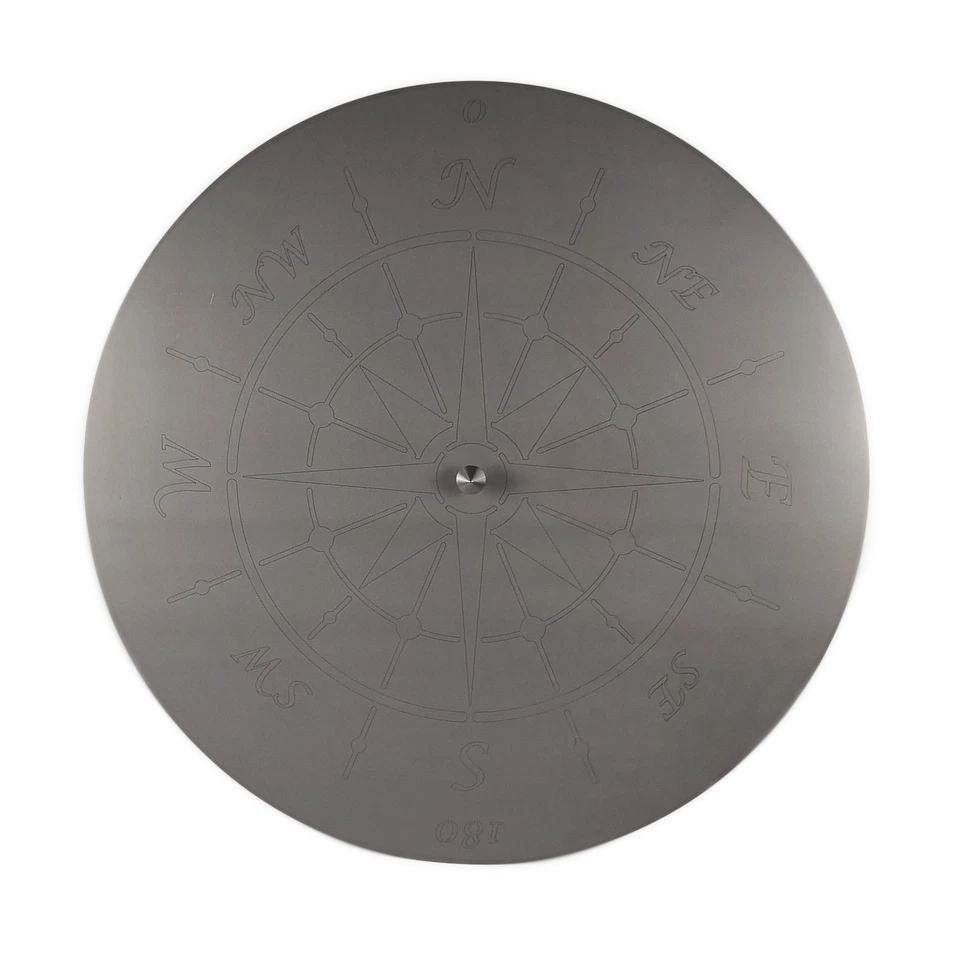 FIRE WORLD 24 GMBH Deckel 80 cm Feuerschale Edelstahl Windrose Abdeckung Feuerschalen