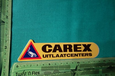 Alter Aufkleber CAREX UITLAATCENTERS