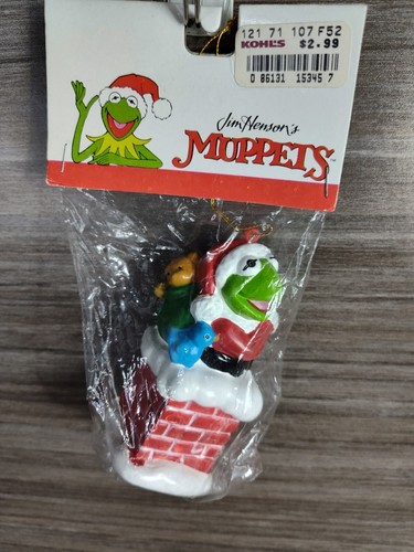 Kermit The Frog Ornament Santa Jim Henson Muppets Kurt S Adler Vintage NEW