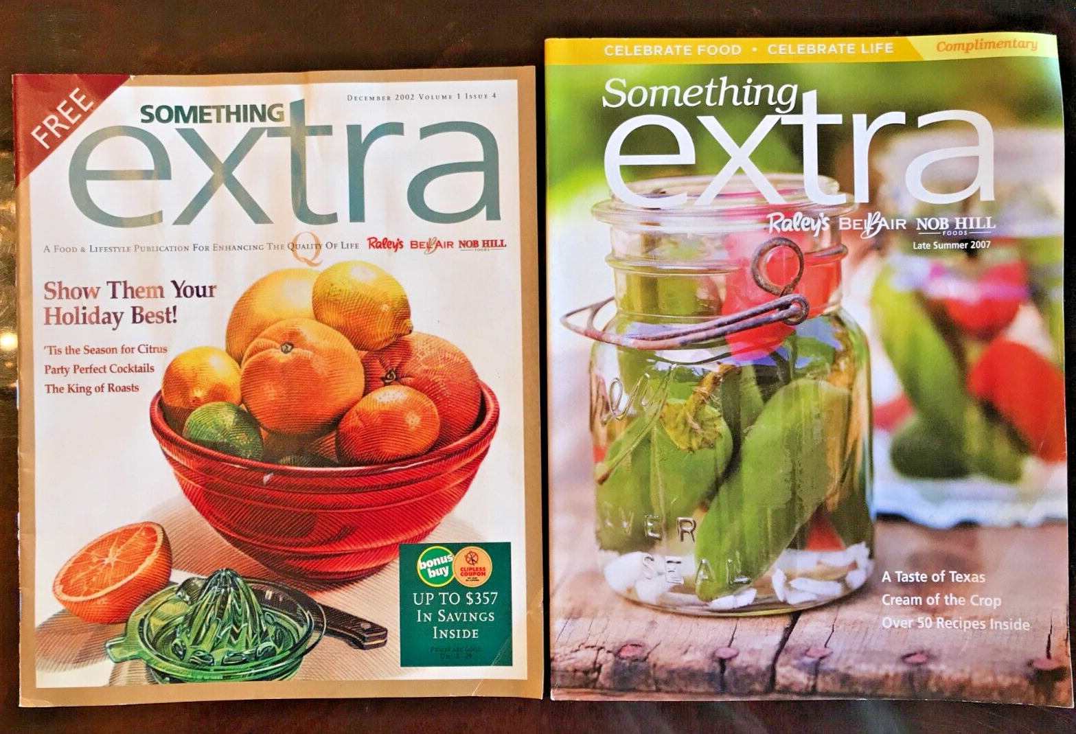 Something Extra Raley's Bel Air Nob Hill Food Recipe Magazine Dec 2002  Summer 07 | Ebay