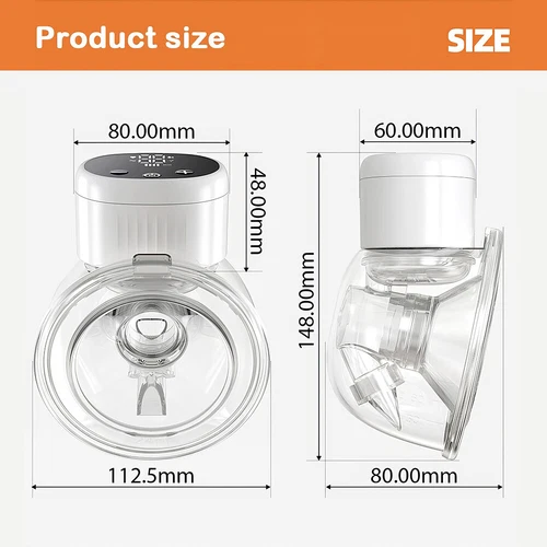 Wearable Hands-free Electric Breast Pump Portable Breast Pump 4 Mode 12 Levels - Picture 13 of 21