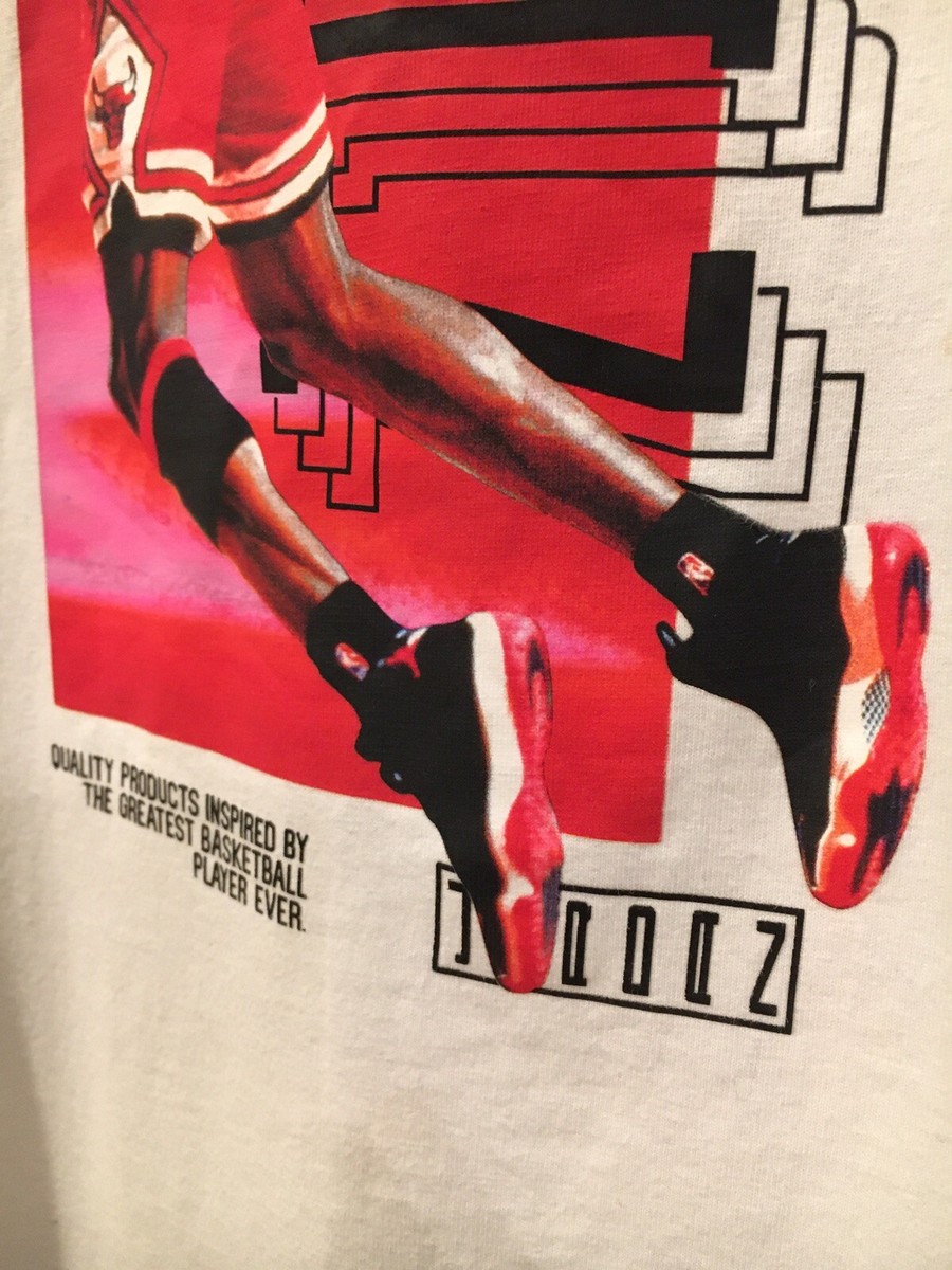 VTG 90s Nike Air Jordan Graphic Shirt BRED 11 Jumpman Promo