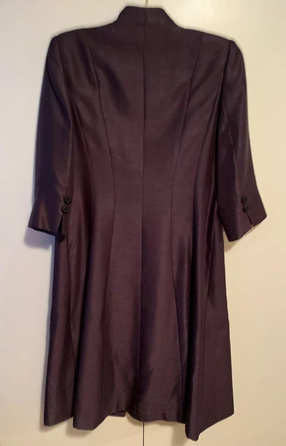 Jacques Very Size 14 Datk Brown Dress & Long Jacket Set RRP £358 image 4