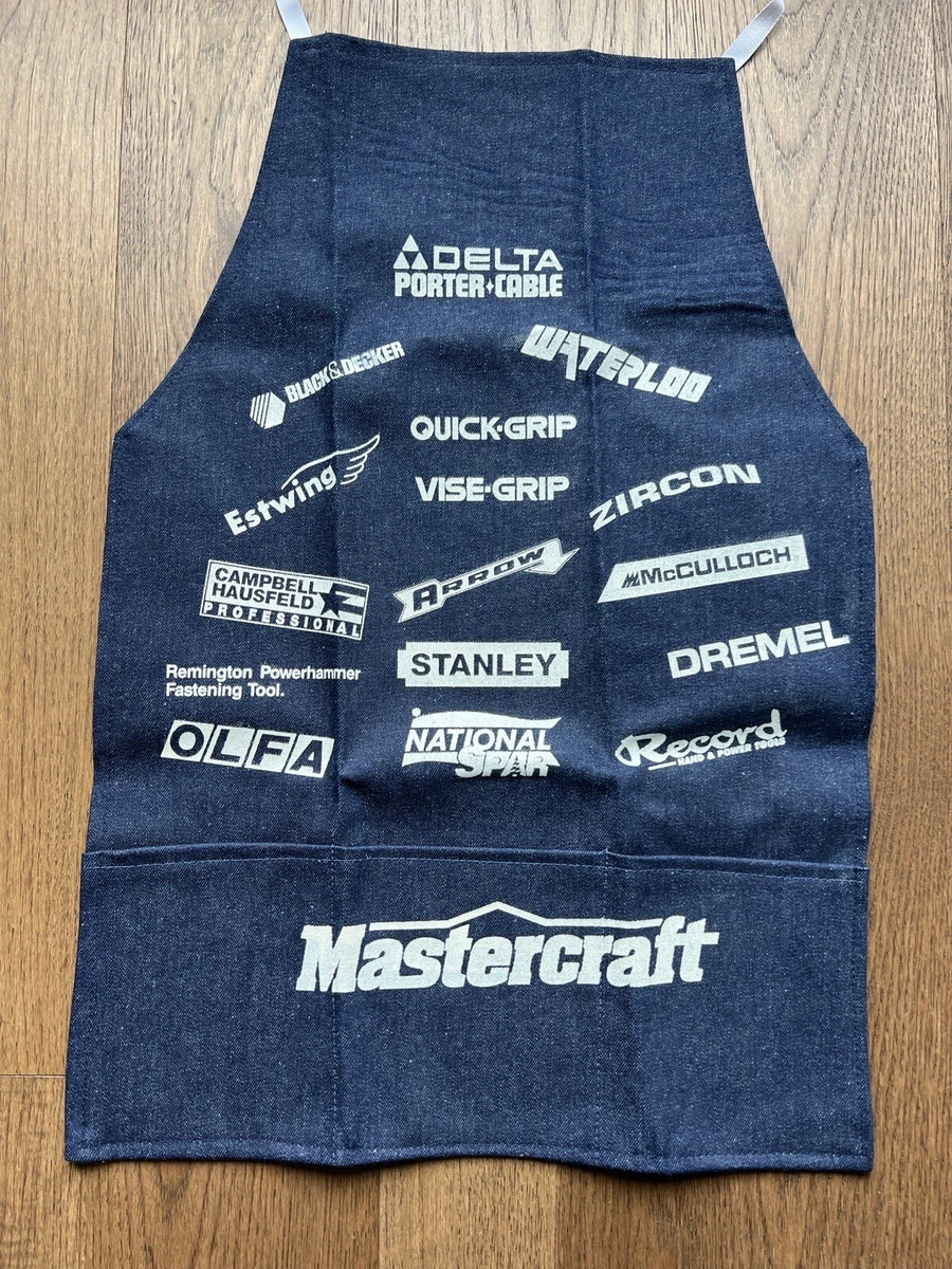 Vintage Denim Shop Garage Work Apron Print Tool Company