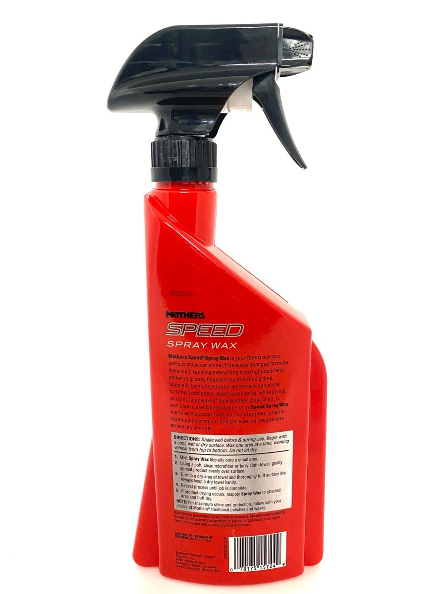 MOTHERS 15724 Speed Spray Wax - Shines & Protects - Color