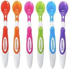 Munchkin Soft-Tip Infant Spoons 6 Count Assorted BPA free, Age 3 
