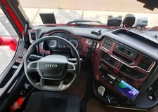 Walnut Wood Grain Dash Trim Kit Set for IVECO S-WAY Truck Interior Panel