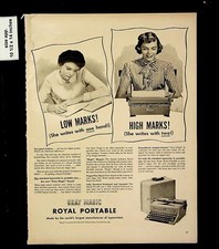 1959 Royal Portable Typewriter Vintage Print ad 015608 thumbnail