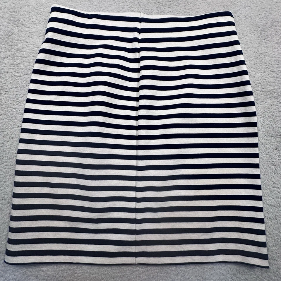 Old Navy Blue Striped Pencil Skirt Women's Small Petite Elastic Waist Pull On - Image 2 of 4